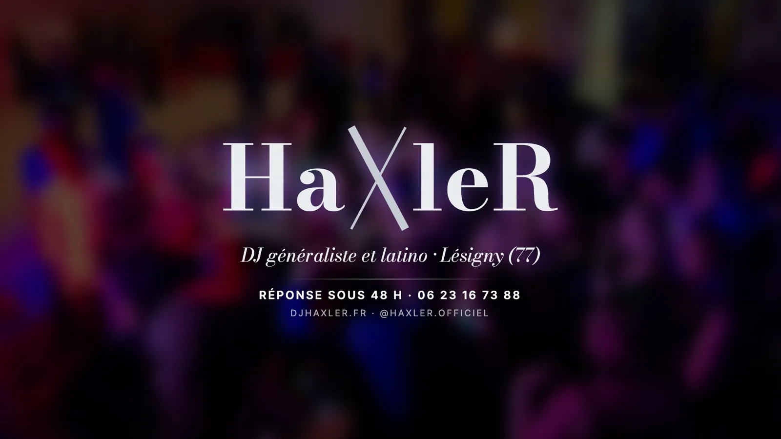 Image du film : le logo HaXleR sur une piste de danse floutée